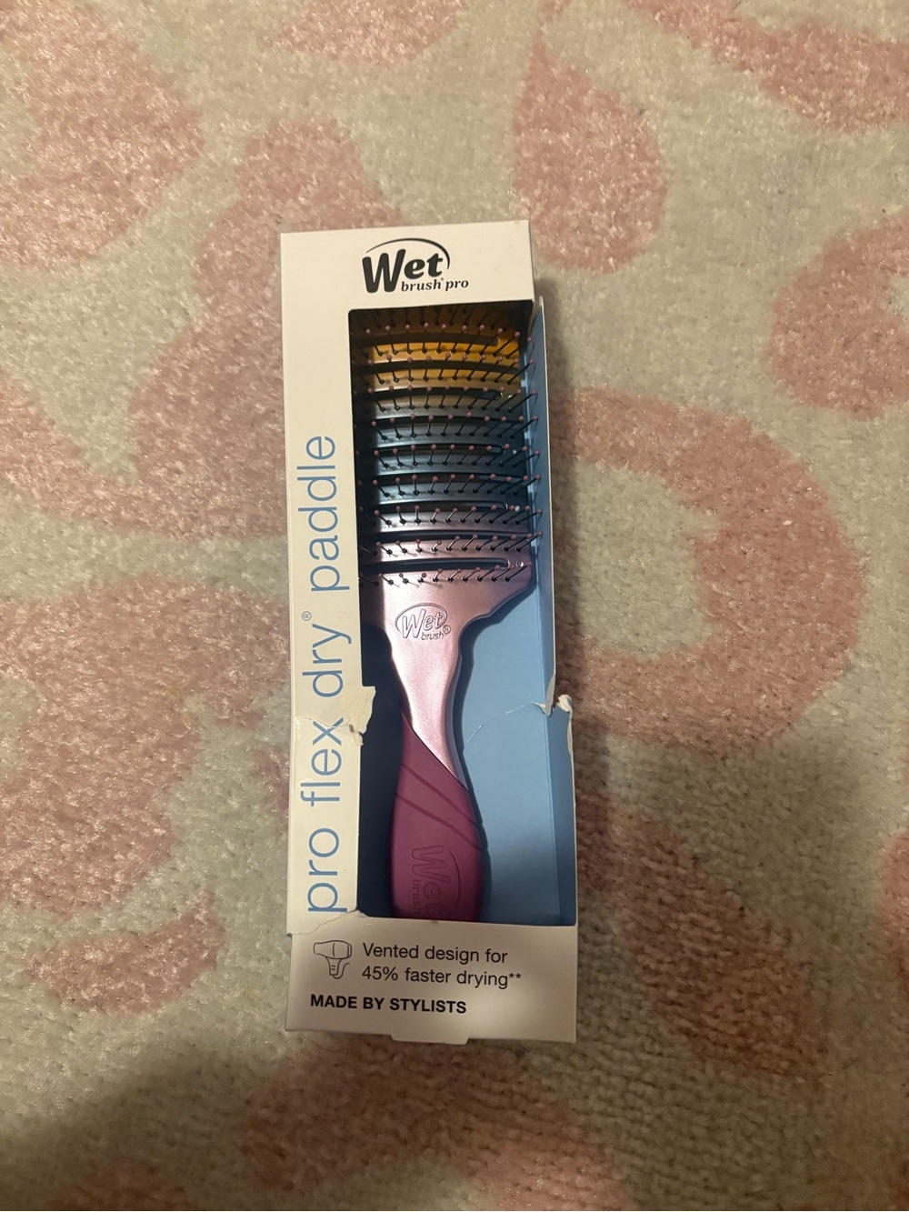 NIB Wet Brush Pro Flex Dry Paddle Hair Brush - Pink